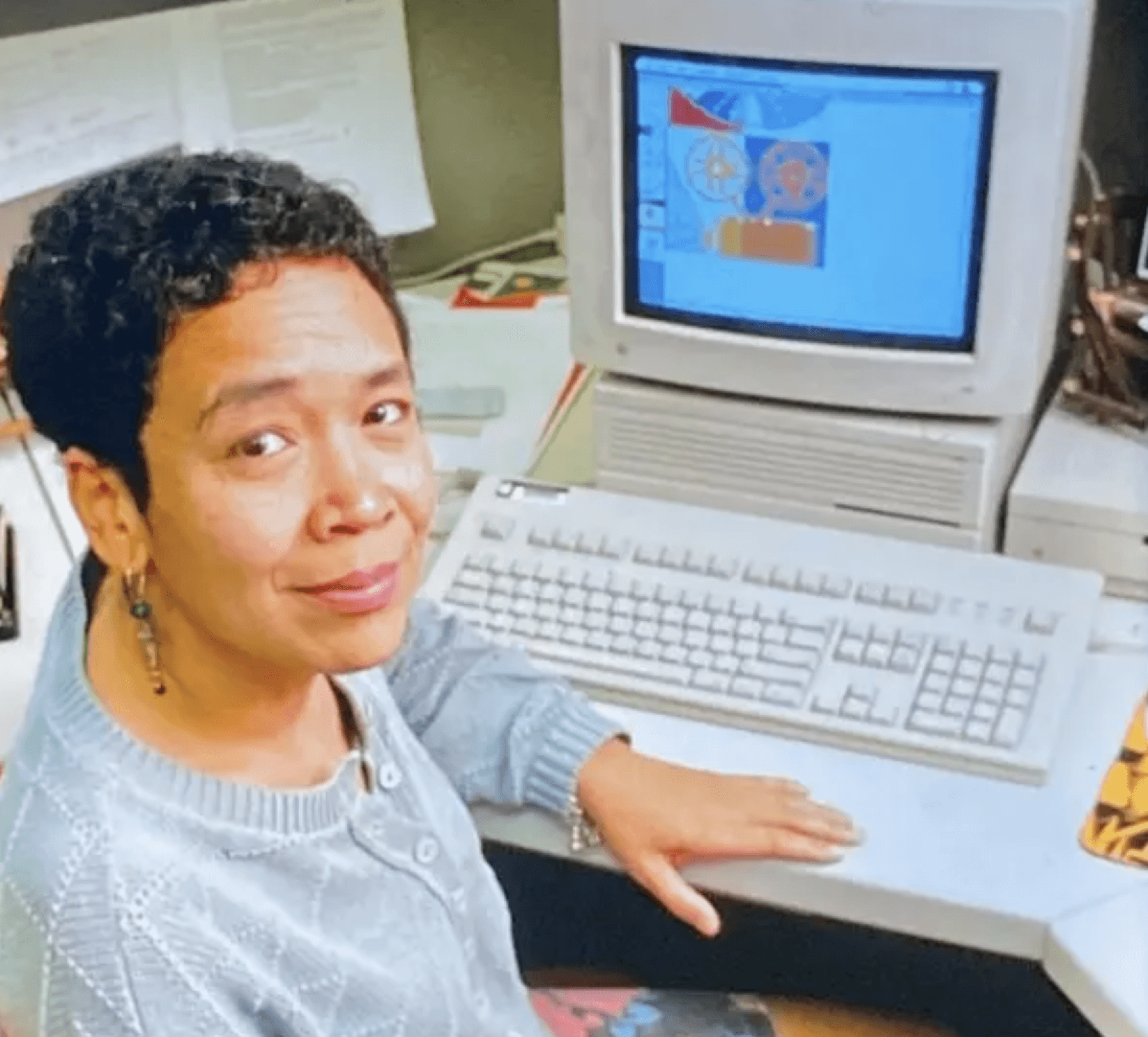 Loretta at work. Image from the New York Times.