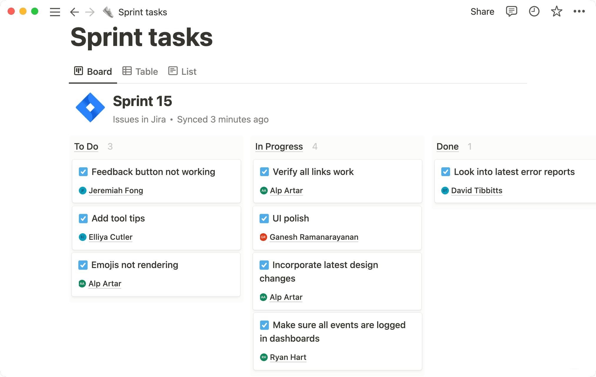 Create layouts with synced data to visualize information in new ways.